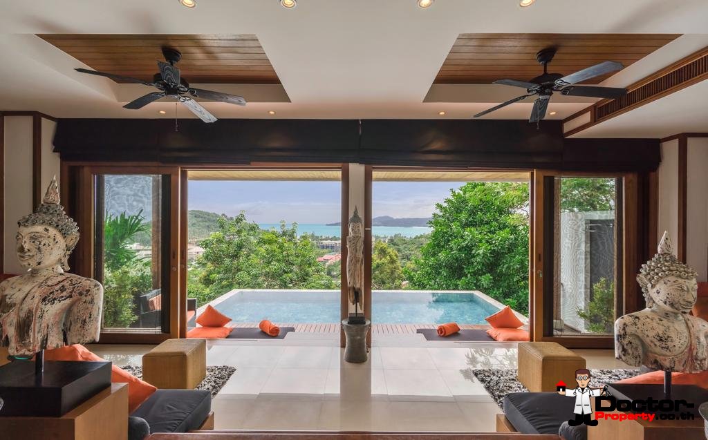 4 Bedroom Sea View Villa Malisa - Baan Thai Surin Hill - Surin Beach - Phuket West - for sale